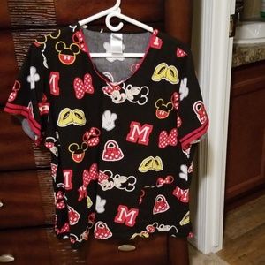 Disney Scrub top